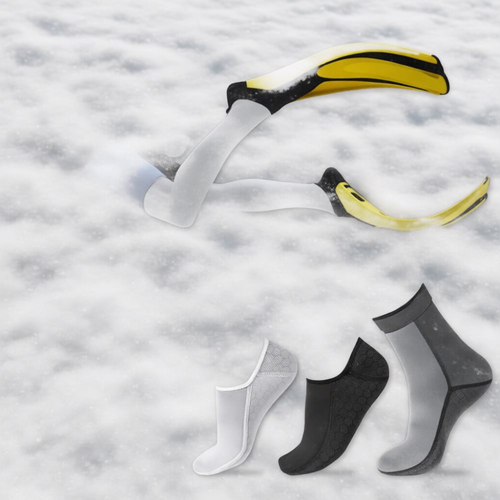 Swim Fins - 3mm厚ネオプレン製、スキューバダイビング用ソックス、シュノーケリング用、水泳用フィンブーツ、保温性、ウォータースポーツ、サーフィン、伸縮性、足の保護、水中用ウェア。