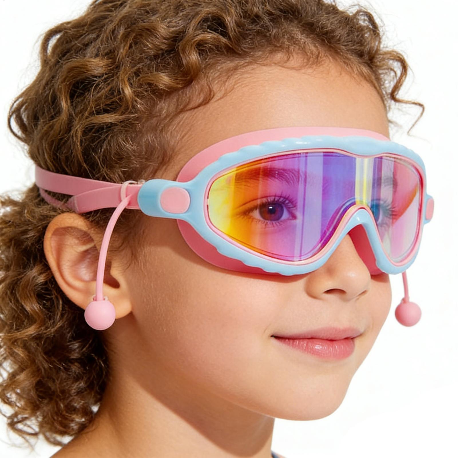 Goggles Swim - 子供用ゴーグル 水泳用 曇り止め UV保護 ユーススイムグラス ダイビング
