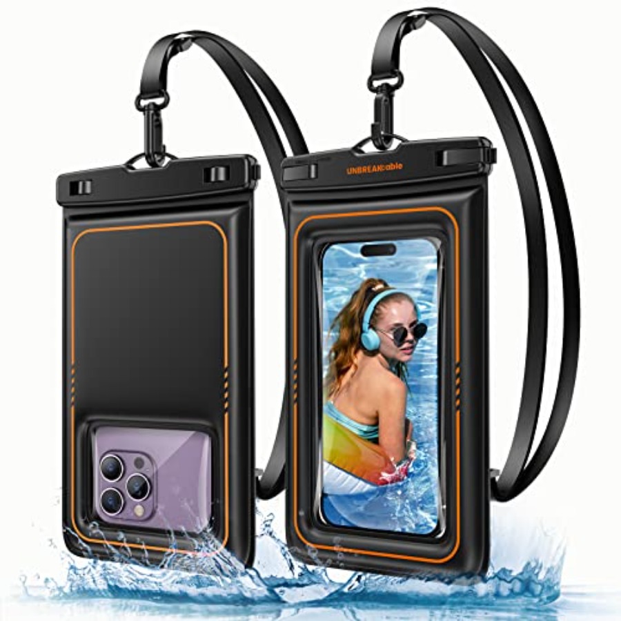 Dry Bag Waterproof - フローティング防水電話ポーチ2個パック、IPX8防水電話ケースドライバッグカヤック/ビーチ/クルーズ旅行必需品、防水ポーチ