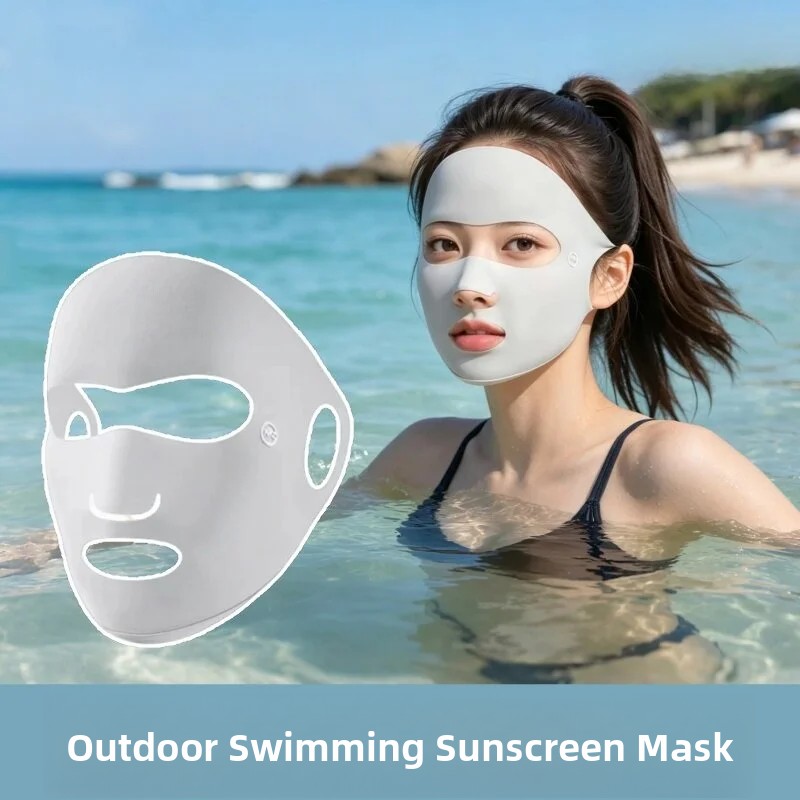 Diving Mask - 水泳ダイビングフルフェイス日焼け防止マスク通気性のあるフェイスサーフィン特殊マスク露出口と鼻を覆わないマスクユースユニセックス