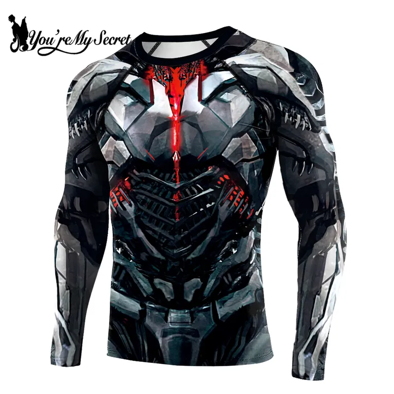 Rash Guard - 3Dプリントのカジュアルな長袖2026年スーパーヒーロー柄コンプレッションシャツ。速乾性があり、ジムでのワークアウトやコスプレに最適。