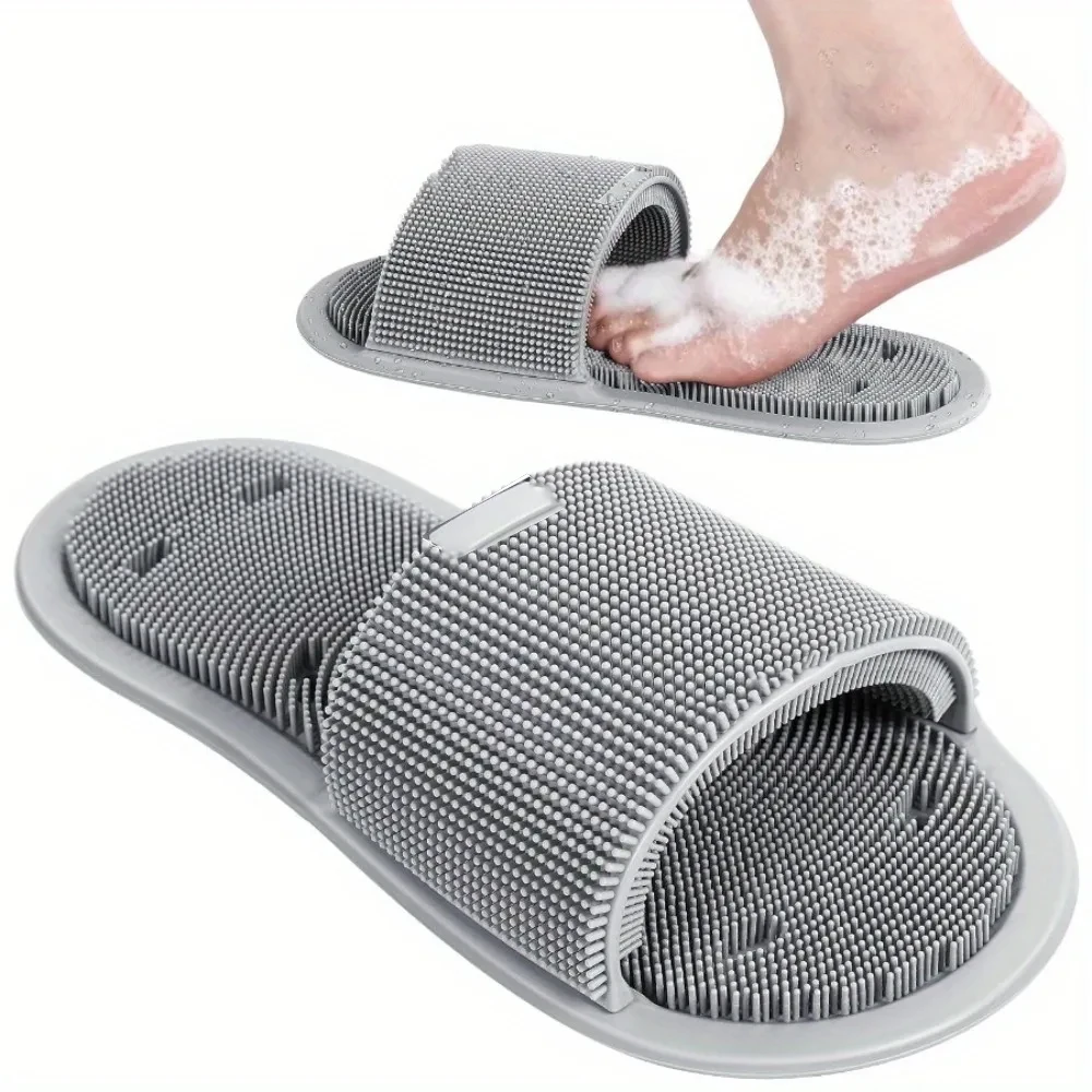 シリコン製シャワースリッパ。滑り止め加工、足裏マッサージ機能 - Flippers Swimming のレビューと価格