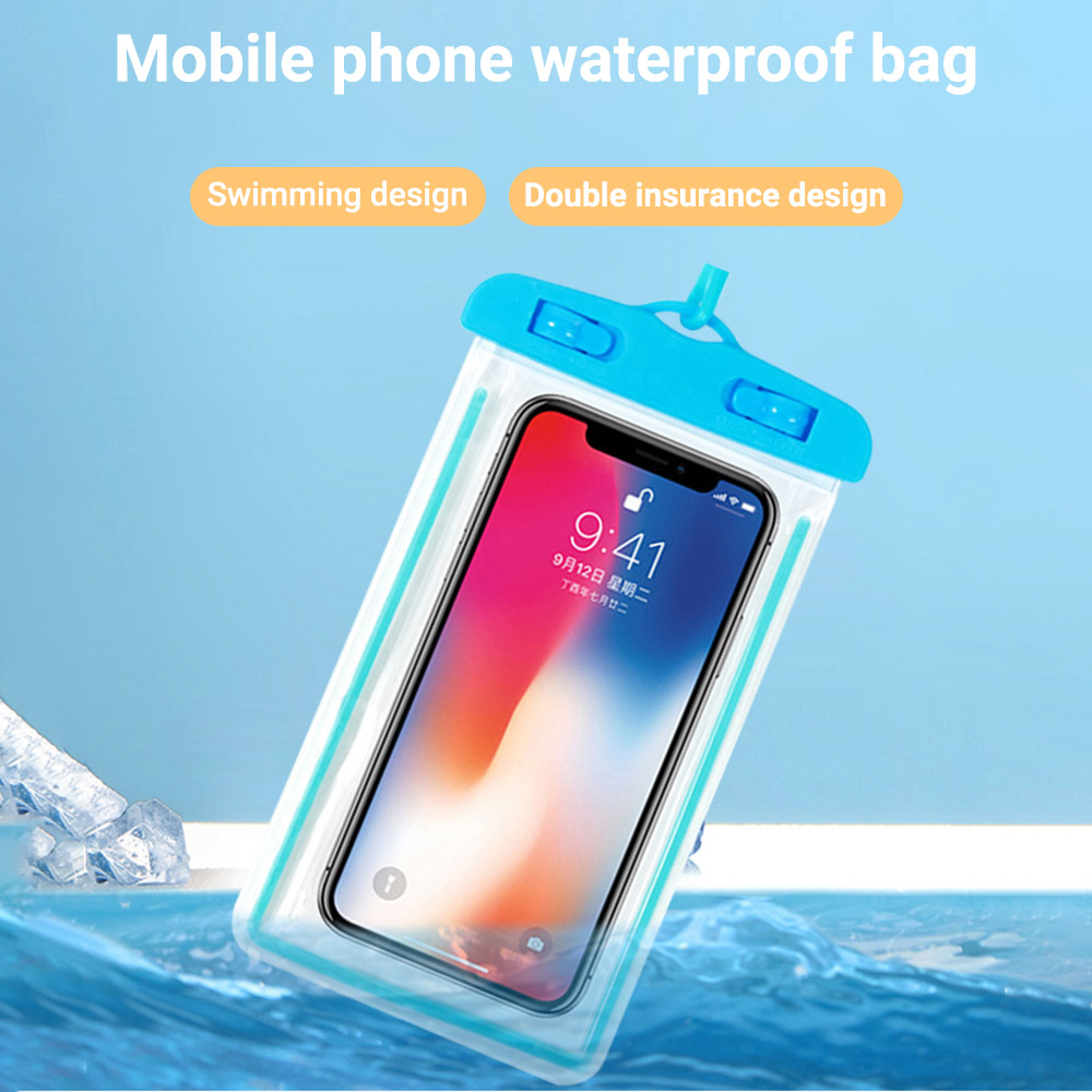 ユニバーサル透明携帯電話防水バッグポーチ、発光タッチスクリー - Dry Bag Waterproof のレビューと価格