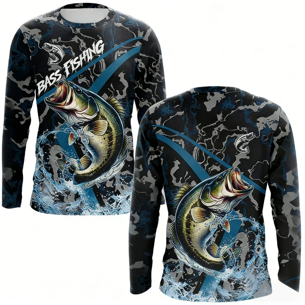 メンズ用フィッシングシャツ、長袖、UPF（紫外線防止）機能、 - Rash Guard のレビューと価格