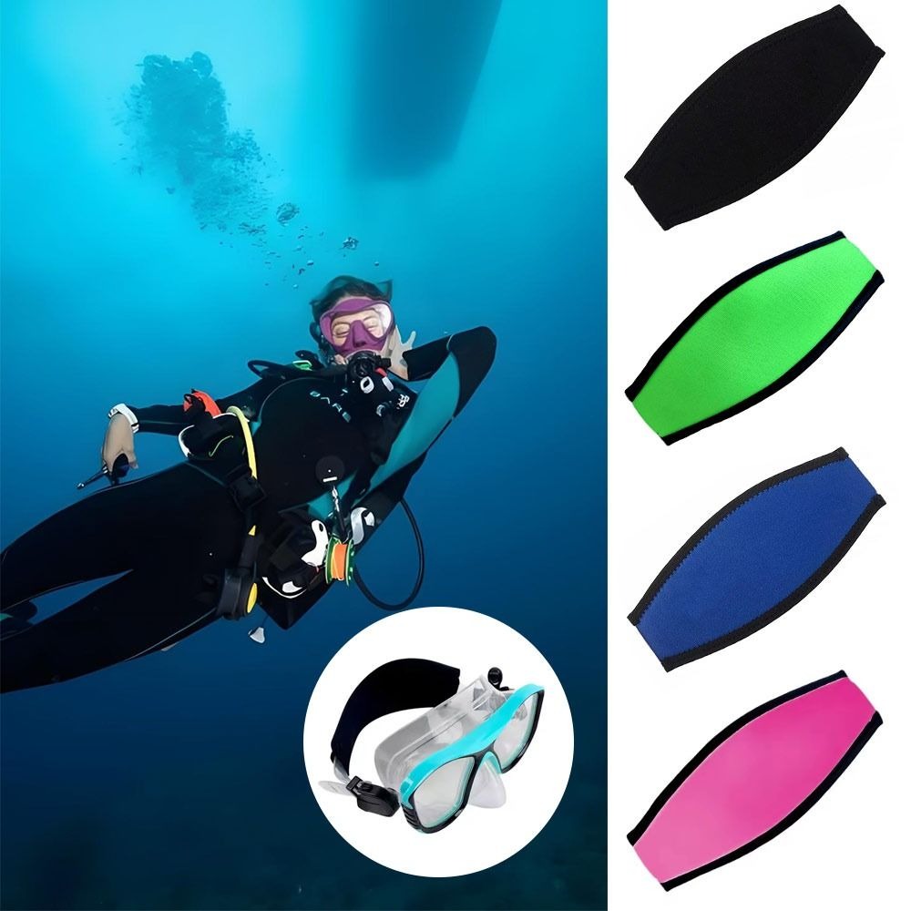 滑り止め加工を施したネオプレン素材のマスクストラップ。髪を保 - Diving Mask のレビューと価格