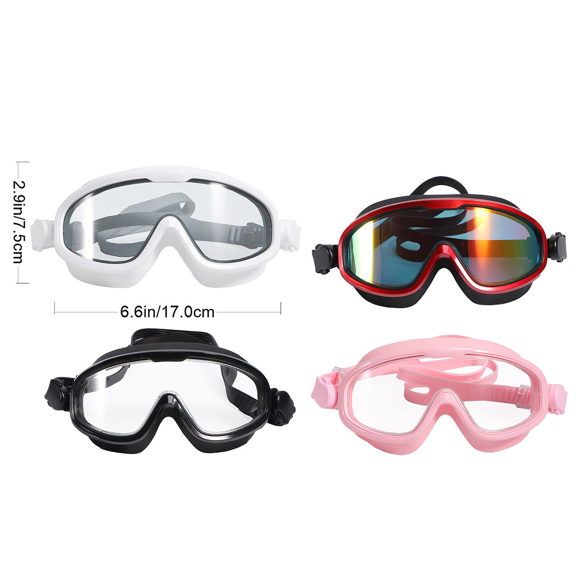 厚みのあるシリコン製の密閉構造で、防水・防曇性能を備えた、屋 - Goggles Swim のレビューと価格