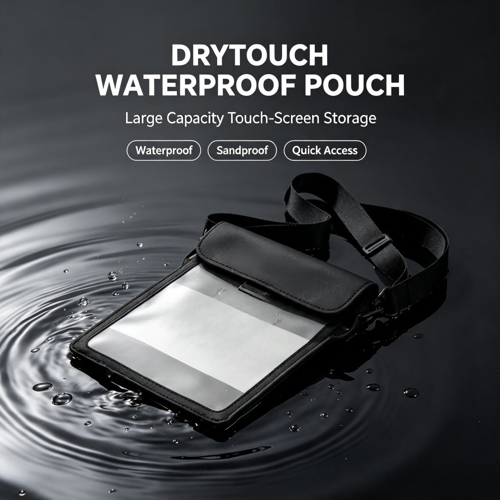 防水仕様のクロスボディビーチバッグ（ブラック、1個入り）、タ - Dry Bag Waterproof のレビューと価格