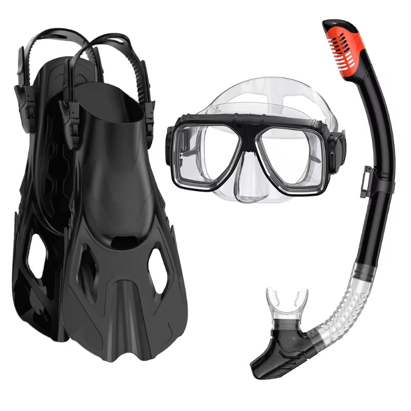 プロ仕様3ピースシュノーケルダイビングキット シリコンマスク - Snorkel Set のレビューと価格