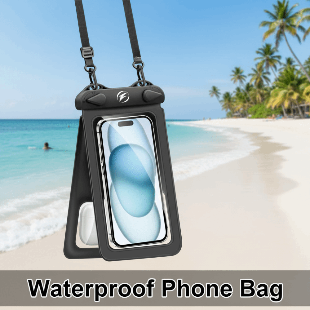 二重ポケット防水電話バッグ透明タッチスクリーン携帯電話防水バ - Dry Bag Waterproof のレビューと価格